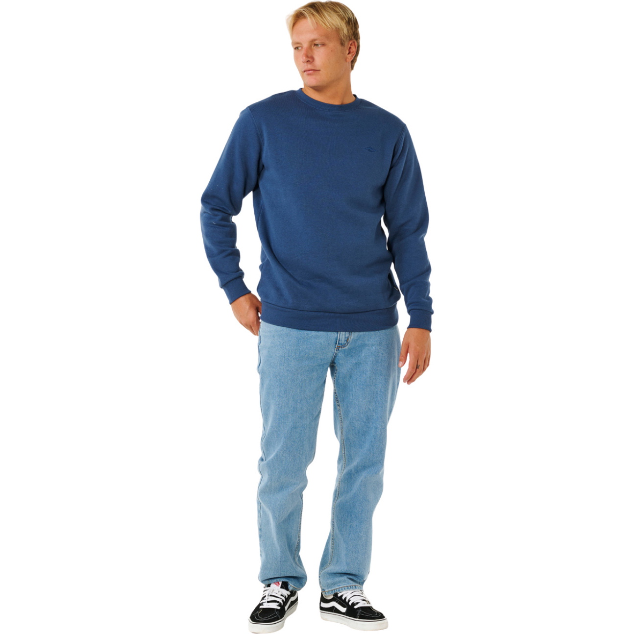 2026 Rip Curl Mens Classic Surf Crew Sweatshirt 0APMFL - Light Navy